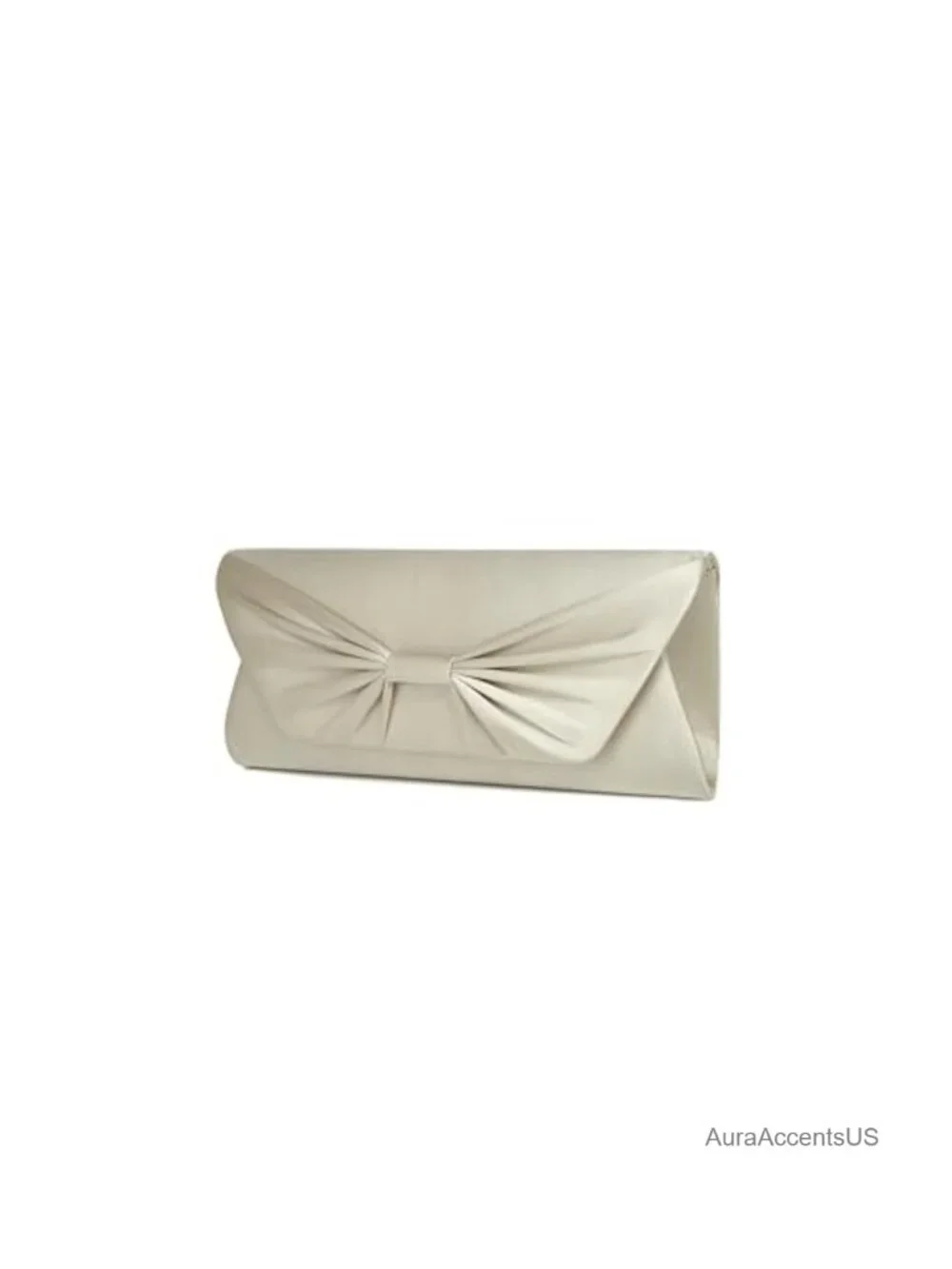 Elegant Satin Clutch Purse with Detachable Chain Strap for Evening Parties